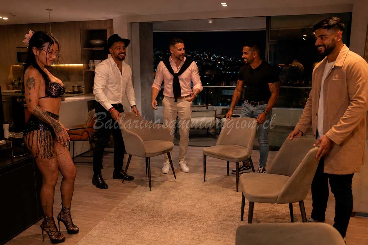 Espacio preparado para una despedida de soltero a domicilio en Viña del Mar