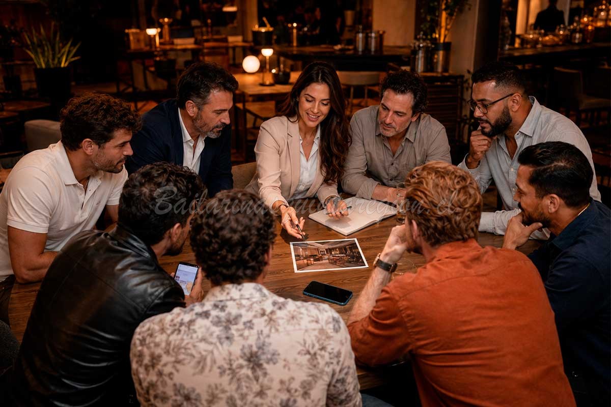 Amigos planificando una despedida de soltero en Viña del Mar